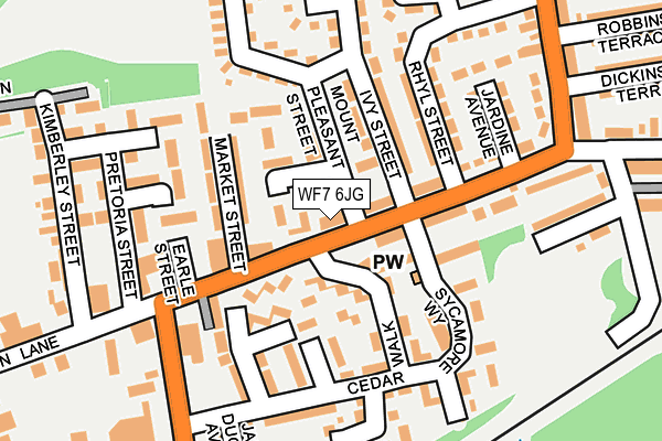 WF7 6JG map - OS OpenMap – Local (Ordnance Survey)