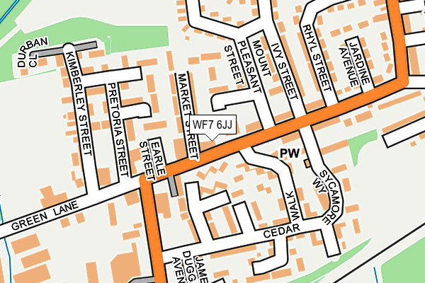 WF7 6JJ map - OS OpenMap – Local (Ordnance Survey)
