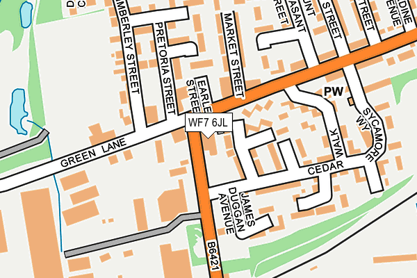 WF7 6JL map - OS OpenMap – Local (Ordnance Survey)