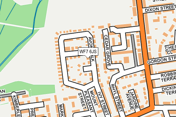 WF7 6JS map - OS OpenMap – Local (Ordnance Survey)