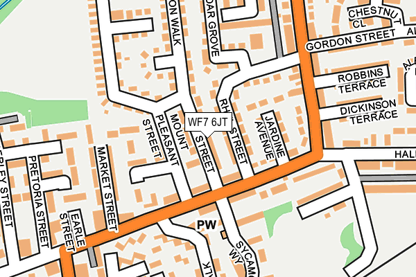 WF7 6JT map - OS OpenMap – Local (Ordnance Survey)