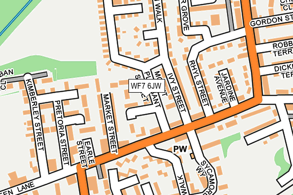 WF7 6JW map - OS OpenMap – Local (Ordnance Survey)