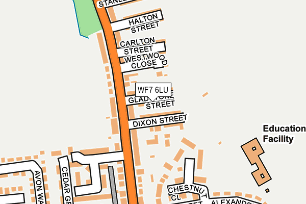 WF7 6LU map - OS OpenMap – Local (Ordnance Survey)