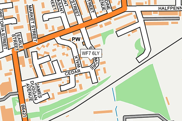 WF7 6LY map - OS OpenMap – Local (Ordnance Survey)