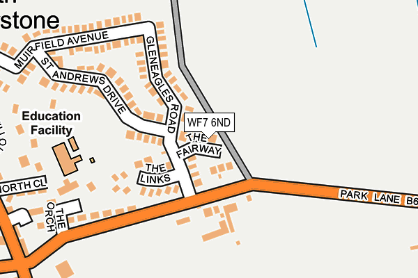 WF7 6ND map - OS OpenMap – Local (Ordnance Survey)