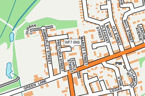 WF7 6NS map - OS OpenMap – Local (Ordnance Survey)