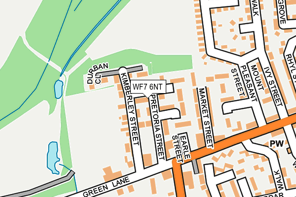 WF7 6NT map - OS OpenMap – Local (Ordnance Survey)
