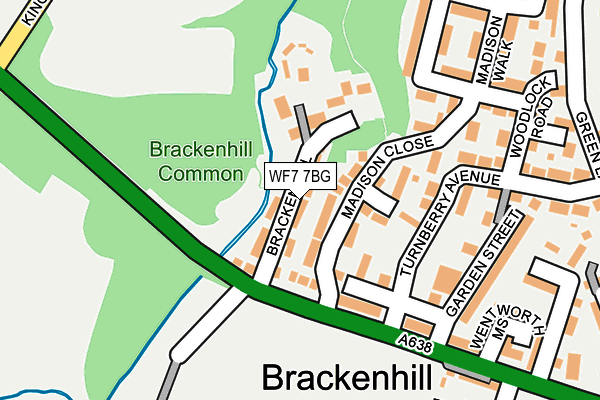 WF7 7BG map - OS OpenMap – Local (Ordnance Survey)