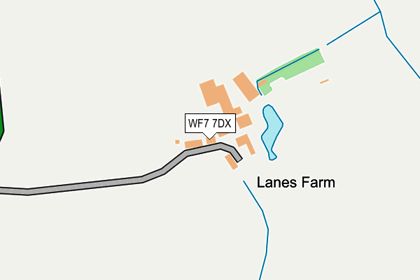 WF7 7DX map - OS OpenMap – Local (Ordnance Survey)