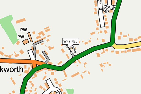 WF7 7EL map - OS OpenMap – Local (Ordnance Survey)