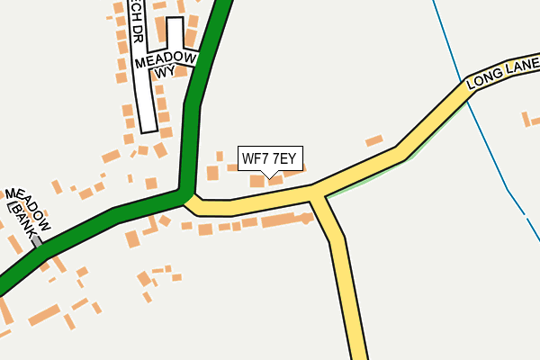 WF7 7EY map - OS OpenMap – Local (Ordnance Survey)