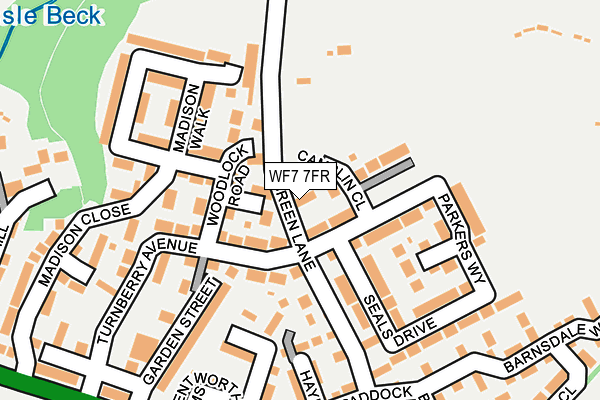 WF7 7FR map - OS OpenMap – Local (Ordnance Survey)