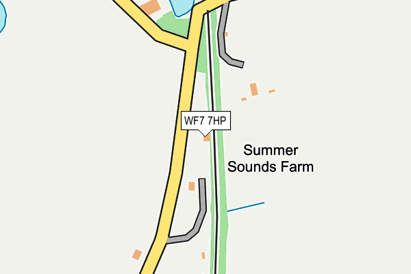 WF7 7HP map - OS OpenMap – Local (Ordnance Survey)
