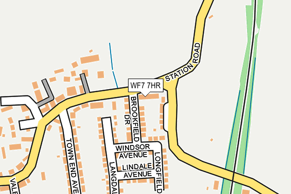 WF7 7HR map - OS OpenMap – Local (Ordnance Survey)