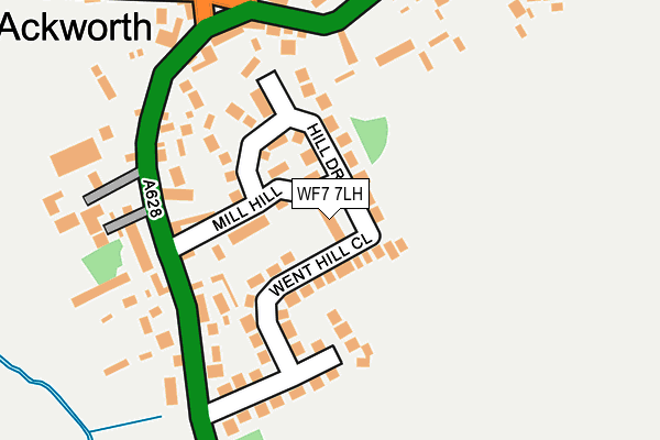 WF7 7LH map - OS OpenMap – Local (Ordnance Survey)