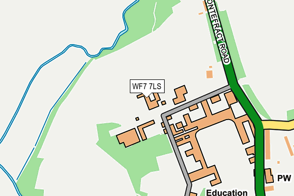 WF7 7LS map - OS OpenMap – Local (Ordnance Survey)