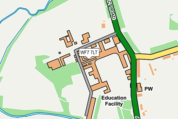 WF7 7LT map - OS OpenMap – Local (Ordnance Survey)