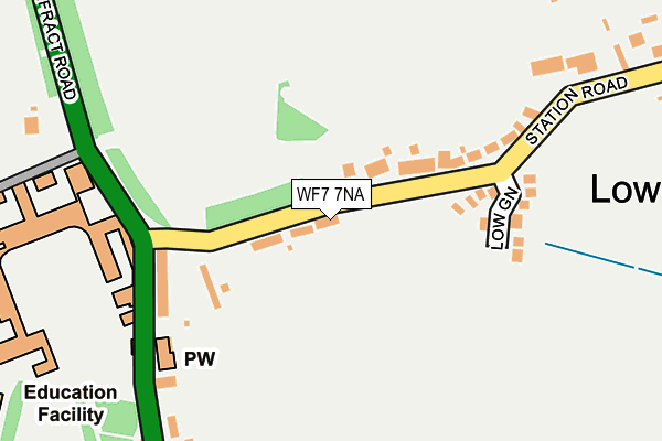 WF7 7NA map - OS OpenMap – Local (Ordnance Survey)