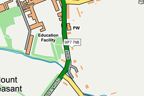 WF7 7NB map - OS OpenMap – Local (Ordnance Survey)