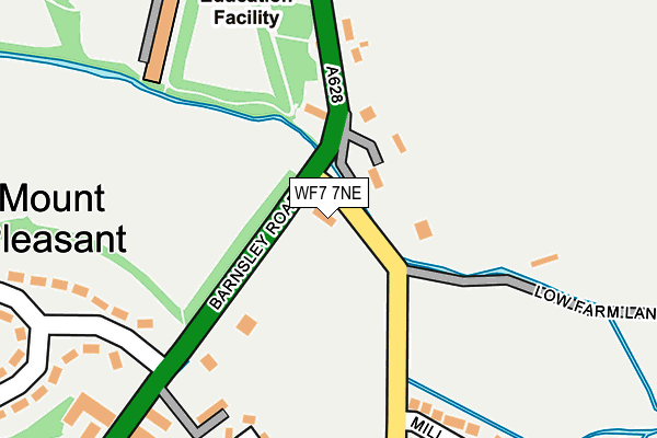 WF7 7NE map - OS OpenMap – Local (Ordnance Survey)