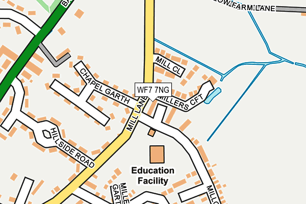 WF7 7NG map - OS OpenMap – Local (Ordnance Survey)