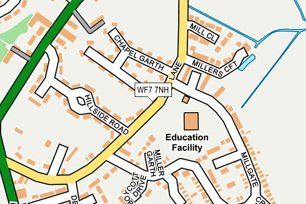 WF7 7NH map - OS OpenMap – Local (Ordnance Survey)