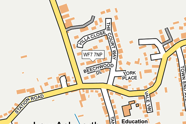 WF7 7NP map - OS OpenMap – Local (Ordnance Survey)