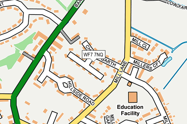 WF7 7NQ map - OS OpenMap – Local (Ordnance Survey)