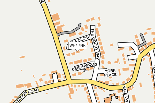 WF7 7NR map - OS OpenMap – Local (Ordnance Survey)