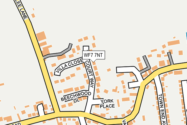 WF7 7NT map - OS OpenMap – Local (Ordnance Survey)