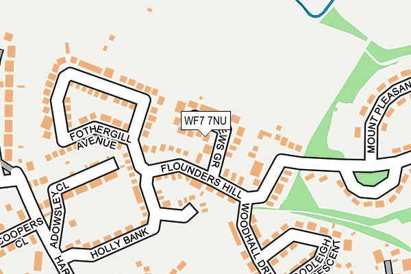 WF7 7NU map - OS OpenMap – Local (Ordnance Survey)