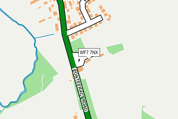 WF7 7NX map - OS OpenMap – Local (Ordnance Survey)
