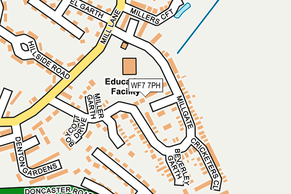 WF7 7PH map - OS OpenMap – Local (Ordnance Survey)