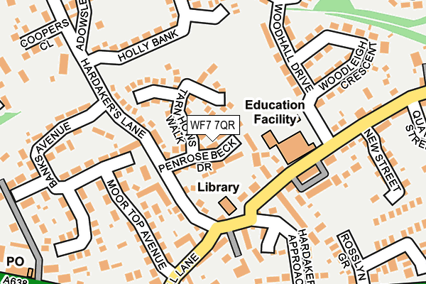WF7 7QR map - OS OpenMap – Local (Ordnance Survey)