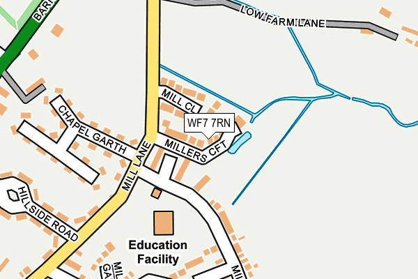 WF7 7RN map - OS OpenMap – Local (Ordnance Survey)