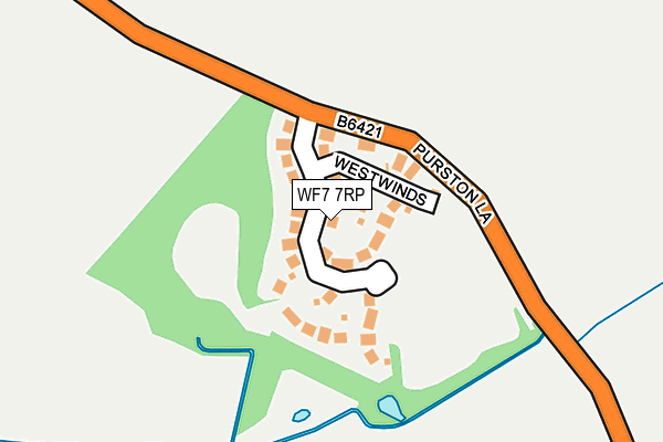 WF7 7RP map - OS OpenMap – Local (Ordnance Survey)