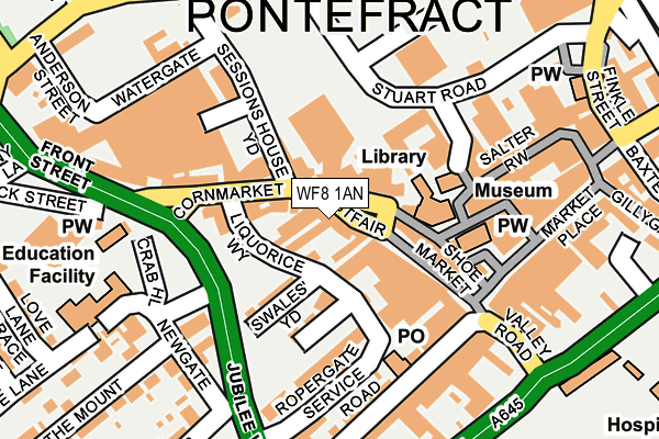 Map of THE PLEASANT PUB PEOPLE LTD at local scale