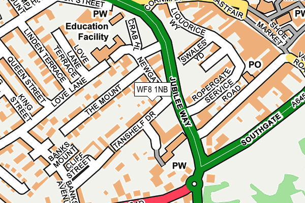 Map of OAKWORTH HOLDINGS LIMITED at local scale