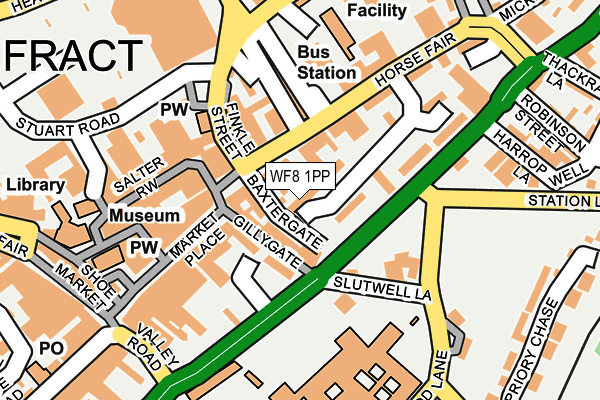 WF8 1PP map - OS OpenMap – Local (Ordnance Survey)