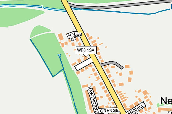 WF8 1SA map - OS OpenMap – Local (Ordnance Survey)