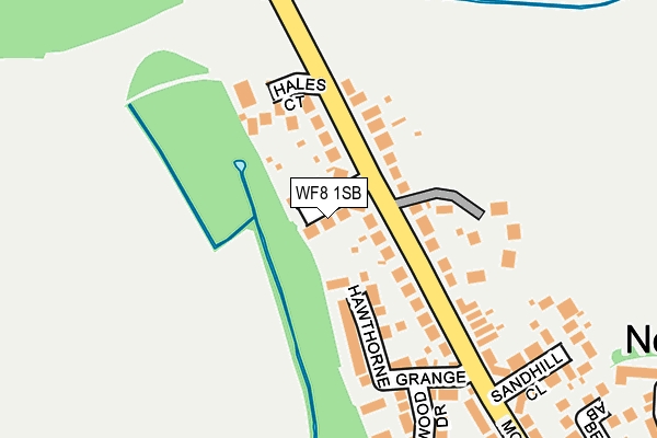 WF8 1SB map - OS OpenMap – Local (Ordnance Survey)