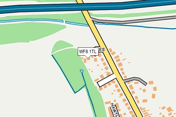 WF8 1TL map - OS OpenMap – Local (Ordnance Survey)