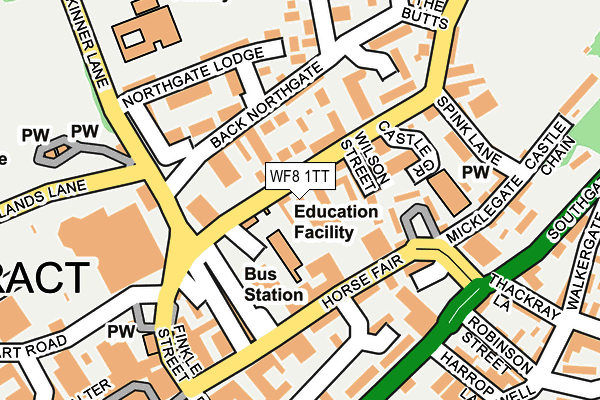 WF8 1TT map - OS OpenMap – Local (Ordnance Survey)
