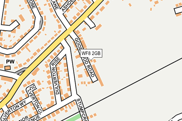 WF8 2GB map - OS OpenMap – Local (Ordnance Survey)