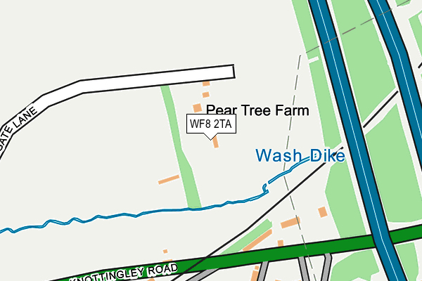 WF8 2TA map - OS OpenMap – Local (Ordnance Survey)