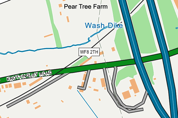 WF8 2TH map - OS OpenMap – Local (Ordnance Survey)