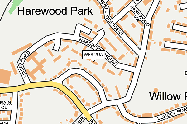 WF8 2UA map - OS OpenMap – Local (Ordnance Survey)