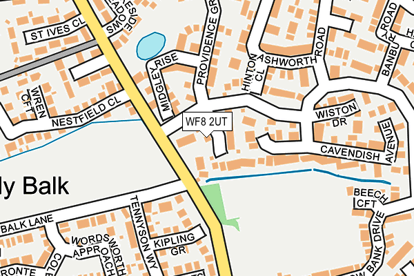 WF8 2UT map - OS OpenMap – Local (Ordnance Survey)