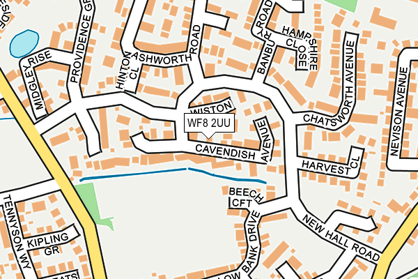 WF8 2UU map - OS OpenMap – Local (Ordnance Survey)