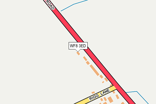 WF8 3ED map - OS OpenMap – Local (Ordnance Survey)